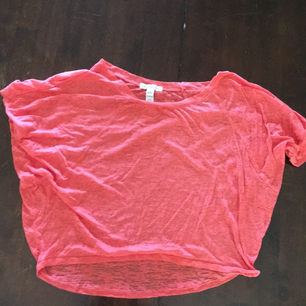 Coral crop top